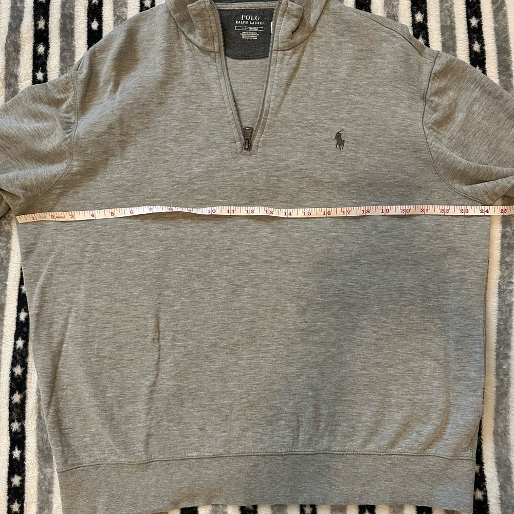 Men’s Polo Ralph Lauren Luxury Jersey Qtr Zip Pullover | Large - Picture 5 of 11